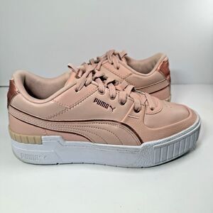 PUMA Cali Sport Platform Sneaker Shoe Pink / Rose Gold Women's Size 8.5